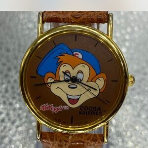 Men’s ^^Kellogg's Cocoa Krispies Watch \ Brown Strap / Collectors “